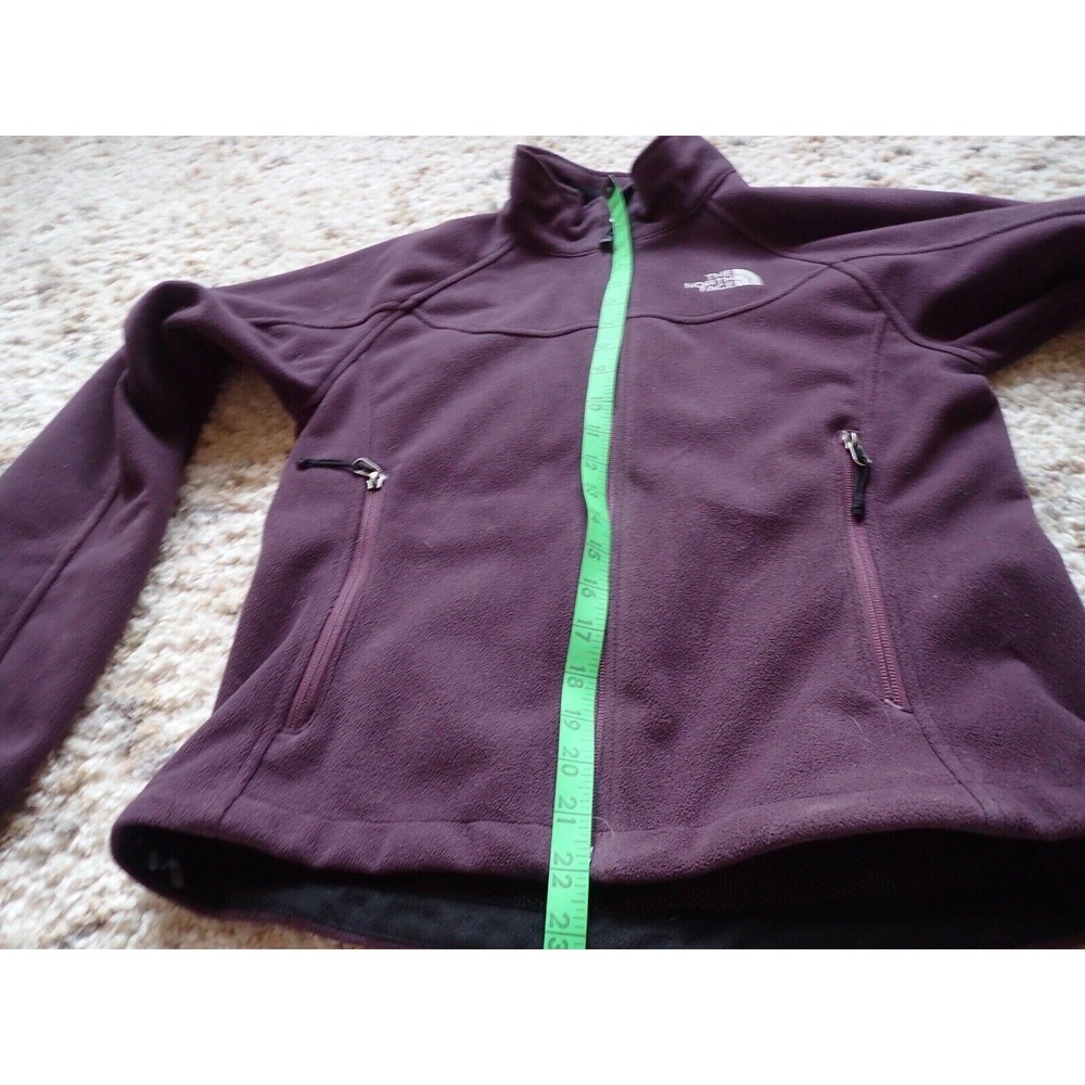 The North Face Windwall Jacket Womens Small Purple Excellent Fleece Full Zip - Picture 9 of 10